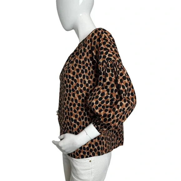 Kate Spade Dotty Leopard Around Town Top Large - Picture 4 of 7